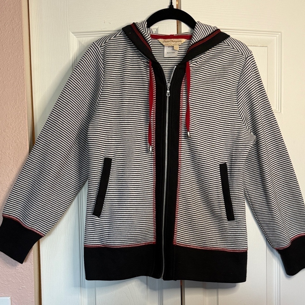 Vintage Norm Thompson striped hoodie size S/P